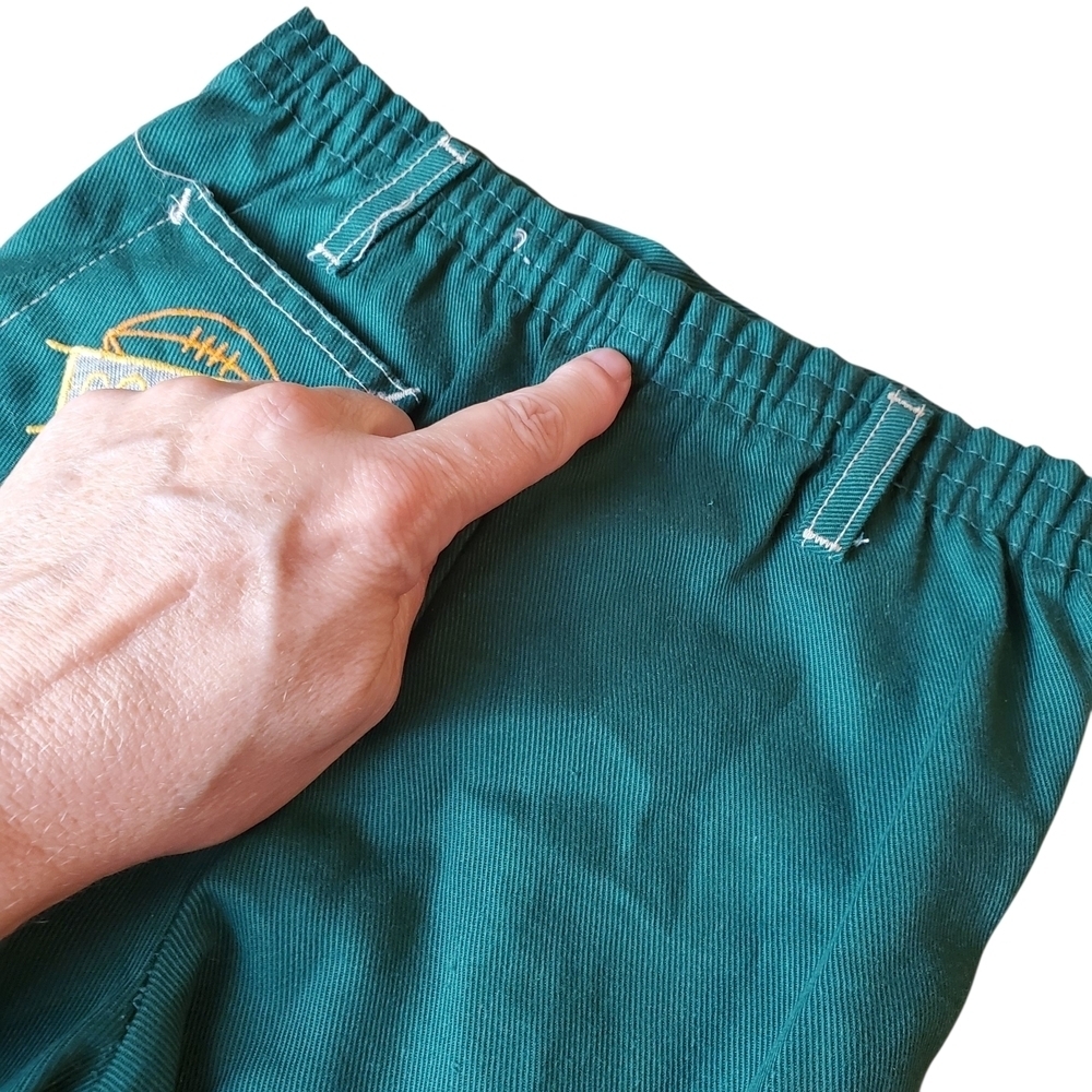 Vntg 70s Green Kids Pants. Single Stich. Rare. 4T. #0209 - Picture 8 of 13